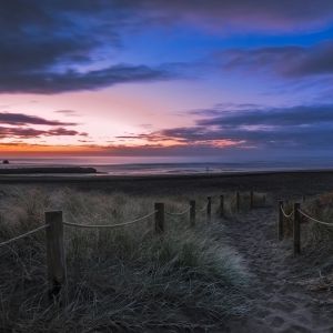Atardecer Sereno en la Playa