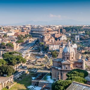 Impresionante vista de Roma