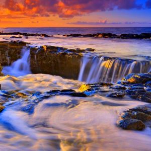 Impresionante Atardecer en el Océano