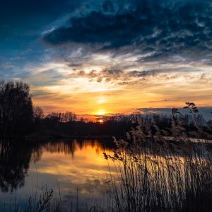 Impresionante Reflejo del Atardecer