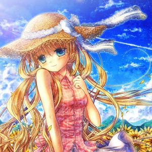 Chica Anime en la Naturaleza
