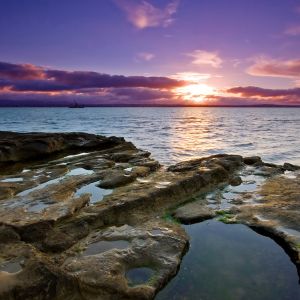 Impresionante Atardecer sobre el Océano