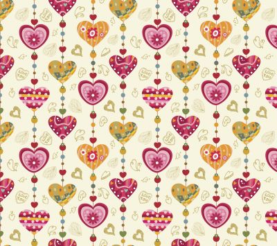Patrones de Corazones Coloridos