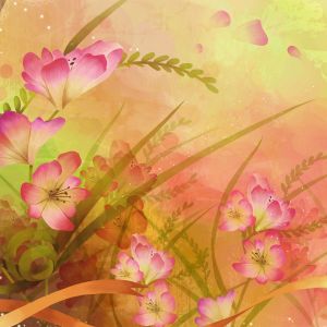 Arte Abstracto Floral Colorido