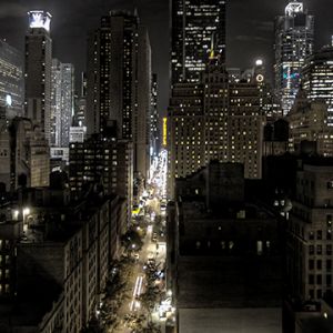 Panorama Nocturno de Nueva York