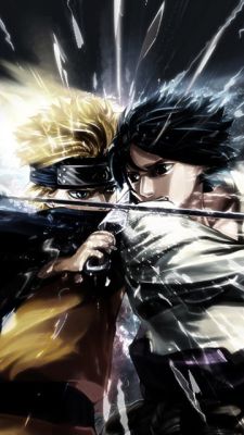 Batalla entre Naruto y Sasuke
