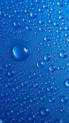 Gotas de agua azules