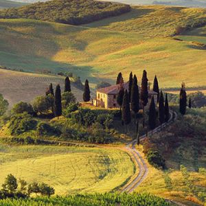 Hermoso paisaje toscano