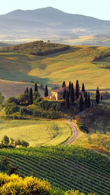 Hermoso paisaje toscano
