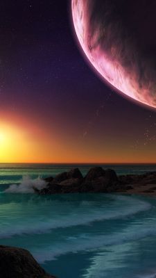 Impresionante Atardecer Espacial