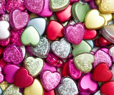 Decoraciones de Corazón Coloridas