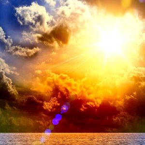 Impresionante Atardecer sobre el Océano
