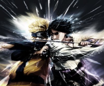 Batalla de Naruto y Sasuke