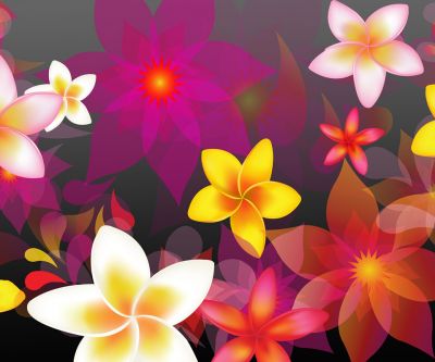 Diseño Abstracto Floral Colorido