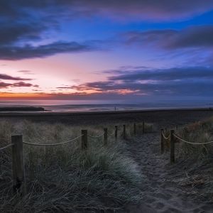 Sereno Atardecer en la Playa