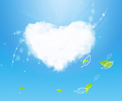 Nube en forma de corazón