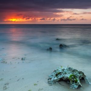 Sereno Atardecer en la Playa