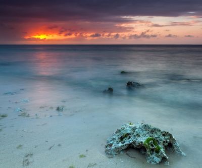 Sereno Atardecer en la Playa