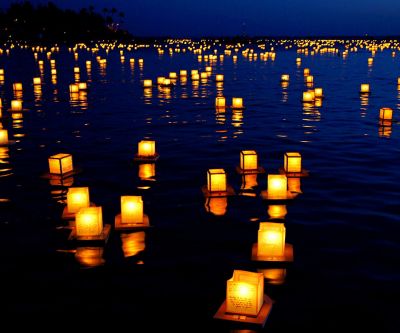 Linternas Flotantes de Noche