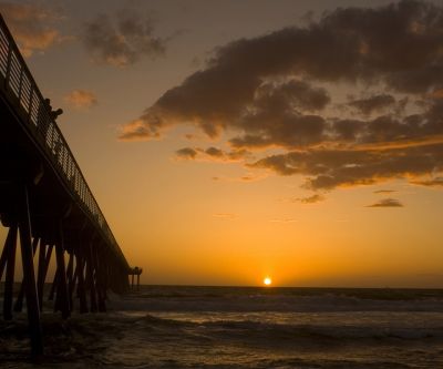 Atardecer en el muelle