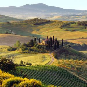 Hermoso paisaje toscano