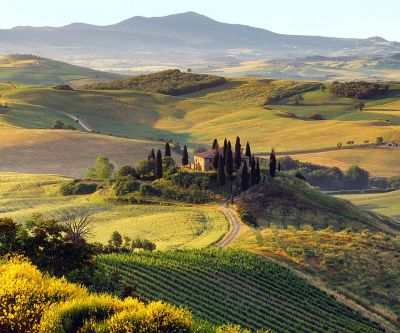 Hermoso paisaje toscano
