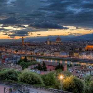 Horizonte de Florencia al Atardecer