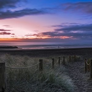 Atardecer Sereno en la Playa