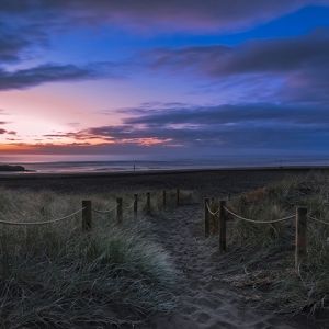 Atardecer Sereno en la Playa