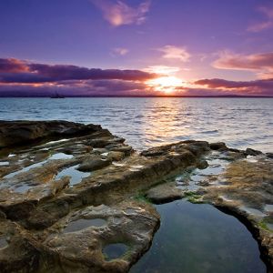 Impresionante Atardecer sobre el Océano