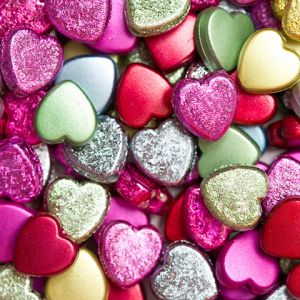 Decoraciones de Corazón Coloridas