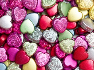 Decoraciones de Corazón Coloridas