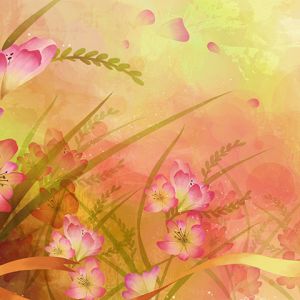 Arte Abstracto Floral Colorido