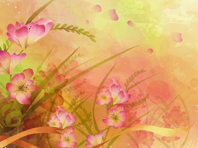Arte Abstracto Floral Colorido