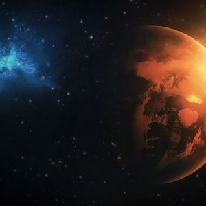 Planeta Misteriosa en el Espacio