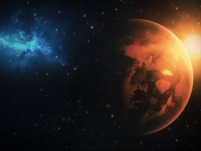 Planeta Misteriosa en el Espacio