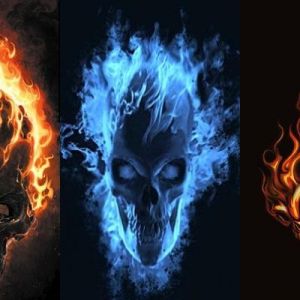 Calaveras Llamativas