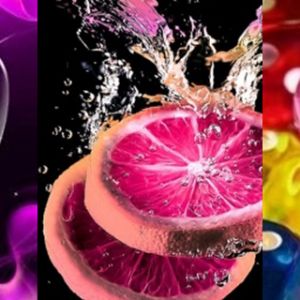 Música Colorida y Salpicaduras de Fruta