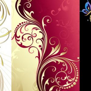 Diseño de Remolinos Florales Elegantes