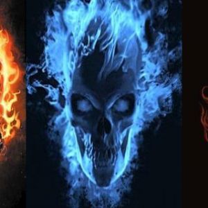 Calaveras Llamativas