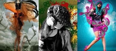 Chicas Elegantes en Diseños Artísticos