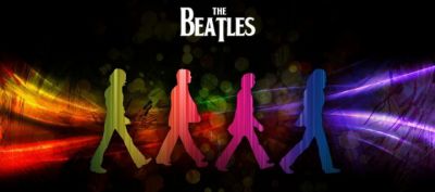 Silhouette Coloridas de The Beatles