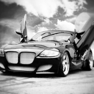 Elegante Coche Deportivo Negro