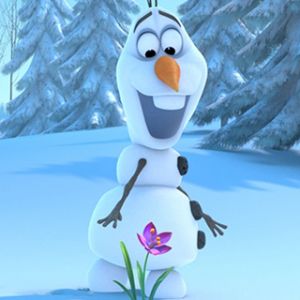 Olaf de Frozen con Flor