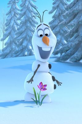 Olaf de Frozen con Flor