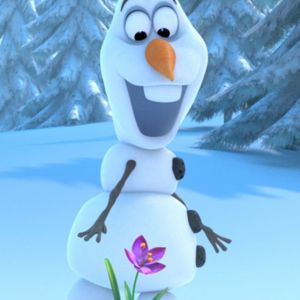 Olaf de Frozen con Flor