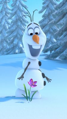 Olaf de Frozen con Flor
