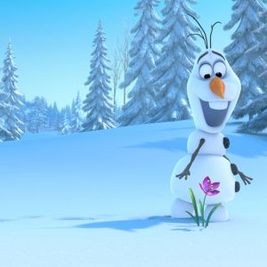 Olaf de Frozen con Flor