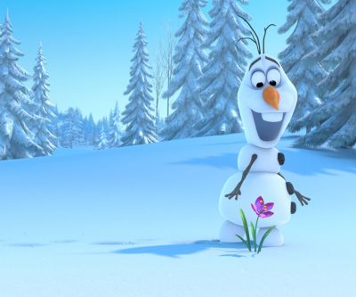 Olaf de Frozen con Flor