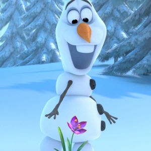 Olaf de Frozen con Flor